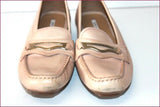 GEOX Respira Mocassins Cuir Beige T 39 TBE