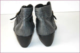 EVERYBODY Boots Pointues Cuir Gris Sangle  Elastiquée T 42 TBE