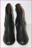 ARCUS Bottines Cuir Dentelé Noir Doublées Cuir T 38.5 BE
