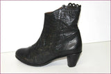 ARCUS Bottines Cuir Dentelé Noir Doublées Cuir T 38.5 BE