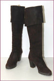 CASTANER Bottes Rabats Daim Marron Foncé T 36 TTBE
