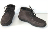 DANYBERD Boots Daim Gris Foncé Doublées Cuir T 41.5 TBE