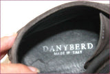 DANYBERD Boots Daim Gris Foncé Doublées Cuir T 41.5 TBE