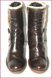 COCO & ABRICOT Bottines à Talons Cuir Marron Foncé T 40 BE