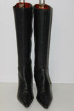 GEOX Bottes Cuir Lisse Noir Doublées Cuir Petits Talons T 36 BE