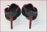 DAVID ACKERMAN Paris Sandales Denim Jean Talons Fins T 39 TBE