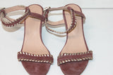 COMPTOIR DES COTONNIERS Sandales Compensées Velours Mauve T 37 TBE