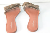 COSMOPARIS Tongs Sandales Tout Cuir Taupe T 37 ETAT NEUF