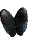 ARCUS Sneakers Derby à Lacets Cuir Ajouré Bleu Jean T 39 TBE