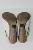 DKODE Sabots  à Talons Cuir Bicolore Doublés Cuir T 39 TBE