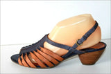 CLARKS Sandales Cuir Ajouré Bicolore T 6.5 UK  / 40 FR TBE