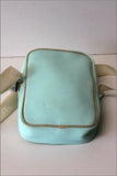LACOSTE Sacoche Toile Enduite Bleu Ciel AQUA GREEN BE