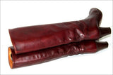 BUTTAZZONI Bottes Vintage Tout Cuir bordeaux T 36 BE
