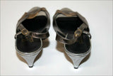 CARISMA Sandales Vintage Cuir Argenté et Doré T 38 BE