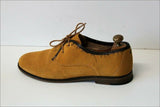 M.MOUSTACHE Derby Vintage Daim Ocre doublés cuir T 41 BE