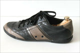 GEOX Tennis Cuir  Bicolore Marron Taupe et Noir T 45 TBE