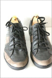 GEOX Tennis Cuir  Bicolore Marron Taupe et Noir T 45 TBE