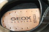 GEOX Tennis Cuir  Bicolore Marron Taupe et Noir T 45 TBE