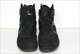 EL NATURALISTA Basket Montantes Scratchs Cuir Noir Lacets T 44 TBE