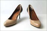 ERAM Escarpins Cuir Beige rosé et Noir Talons Fins T 38 TTBE