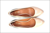 ERAM Escarpins Cuir Beige rosé et Noir Talons Fins T 38 TTBE