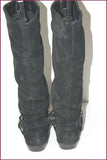 FRANCO SARTO Bottes Daim Plissé Noir T 10 / T 42 BE