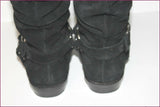 FRANCO SARTO Bottes Daim Plissé Noir T 10 / T 42 BE