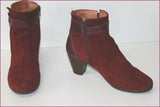 WONDERS Bottines boots Nubuck Bordeaux T 39 TBE