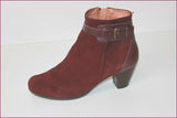 WONDERS Bottines boots Nubuck Bordeaux T 39 TBE