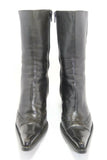 MYMA Bottines Cuir Noir Pointu T40 BE