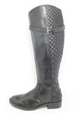 ZARA Trafaluc Bottes Cavalière Simili Cuir Noir T41 BE