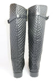ZARA Trafaluc Bottes Cavalière Simili Cuir Noir T41 BE
