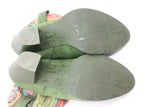 Desigual Bottines Daim et Tissu Vert T40 TBE