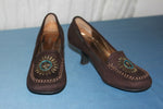 JENNYFER Escarpins Synthétique Marron et Perles T 36 TTBE