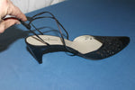 Escarpins ANNE FLAVIE Cuir Ajouré Noir T 41 TBE
