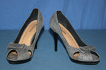 Escarpins  FARASION Tissu Gris Clair T 38 TBE