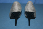 Escarpins  FARASION Tissu Gris Clair T 38 TBE