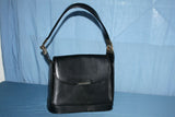 Sac GIADA Simili Cuir Noir Rigide Porté Epaule  BE