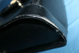 Sac GIADA Simili Cuir Noir Rigide Porté Epaule  BE