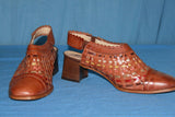 Escarpins VITANZA Cuir tressé Marron T 39 TBE