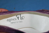 Escarpins Agnes FLO Tissu parme T 36 BE