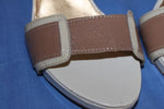 Escarpins STRABOSKI  Cuir beige et marron à talons T 37 TBE