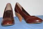 K.WOMAN Escarpins Simili Cuir Marron T 41 TBE