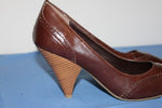 K.WOMAN Escarpins Simili Cuir Marron T 41 TBE