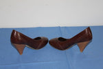 K.WOMAN Escarpins Simili Cuir Marron T 41 TBE