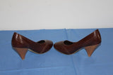K.WOMAN Escarpins Simili Cuir Marron T 41 TBE