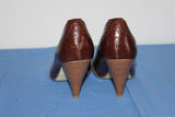K.WOMAN Escarpins Simili Cuir Marron T 41 TBE