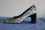 Escarpins VIA LATINA Tout Cuir Façon Python Gris  T35.5 BE