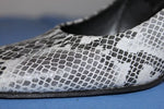Escarpins VIA LATINA Tout Cuir Façon Python Gris  T35.5 BE