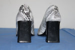 Escarpins VIA LATINA Tout Cuir Façon Python Gris  T35.5 BE